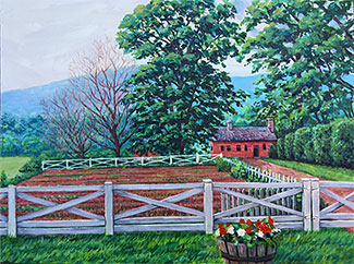 President James Monroe Farm oil painting